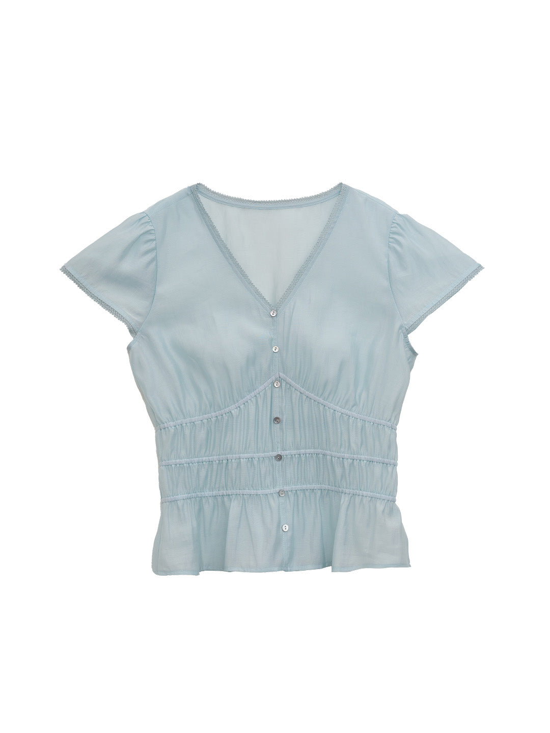 Bella V-Neck Light Lyocell Blouse