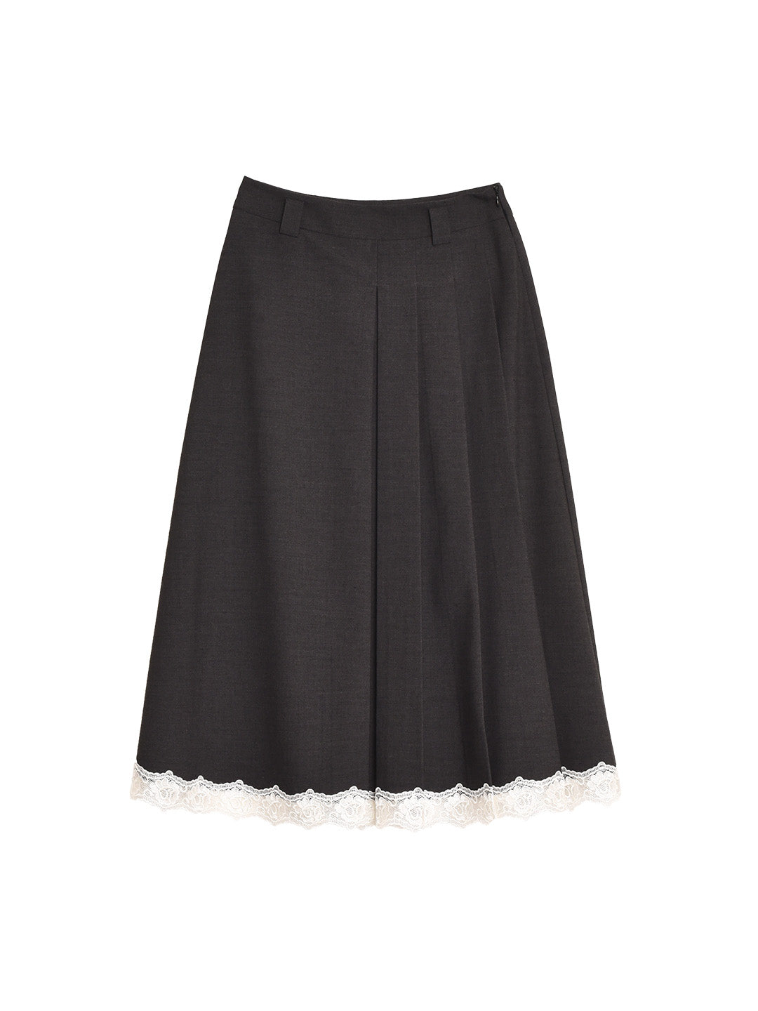 Saige Pleated Lace A-Line Skirt