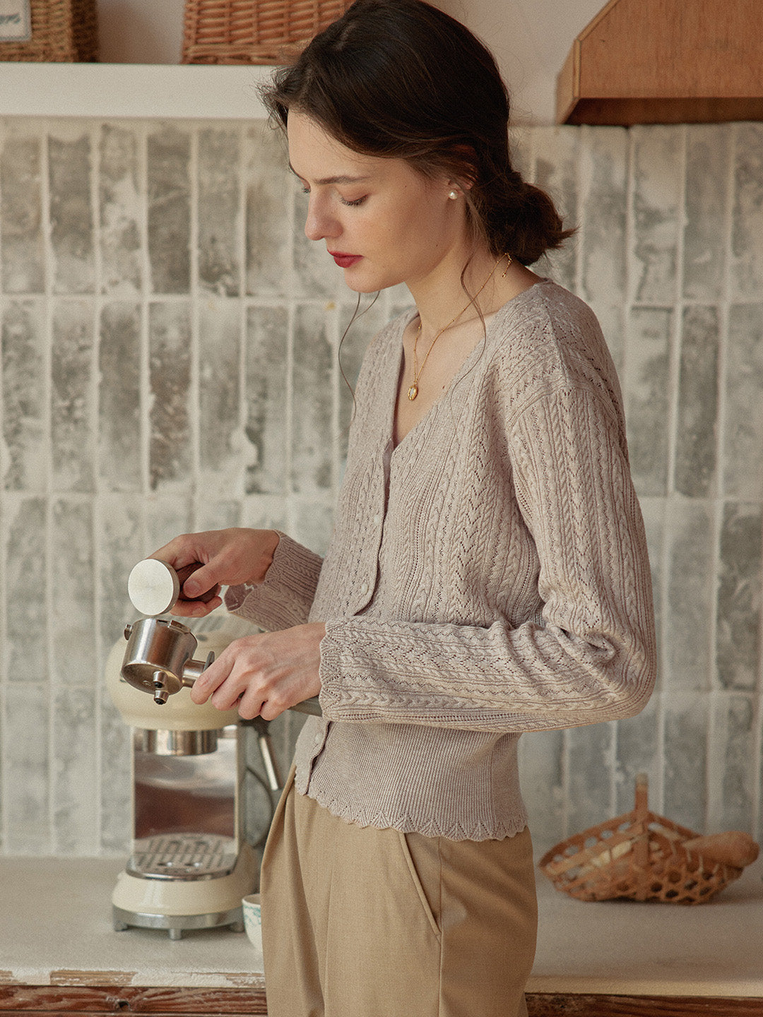 【Final Sale】Emma Cable Knit Cardigan