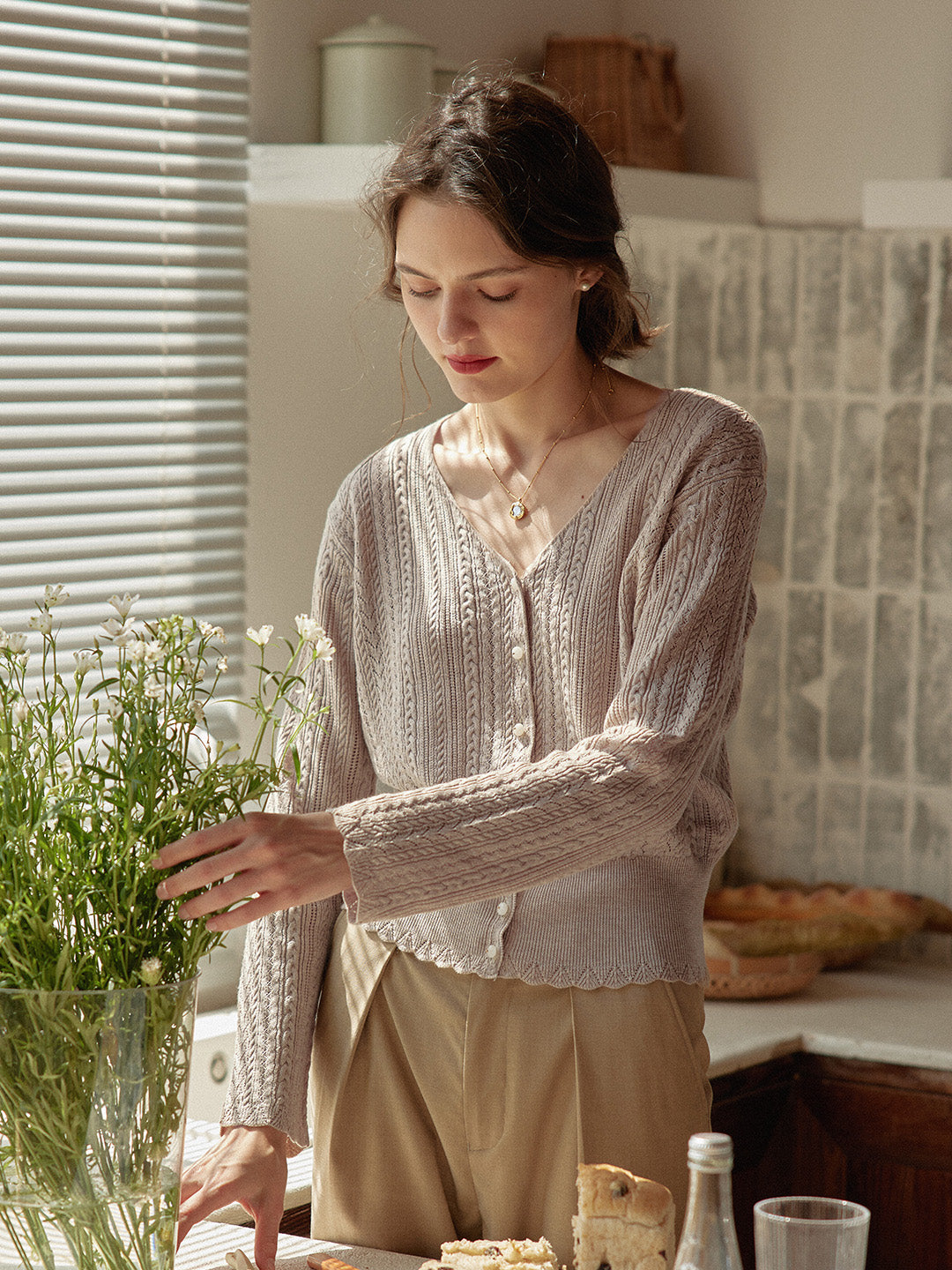 【Final Sale】Emma Cable Knit Cardigan
