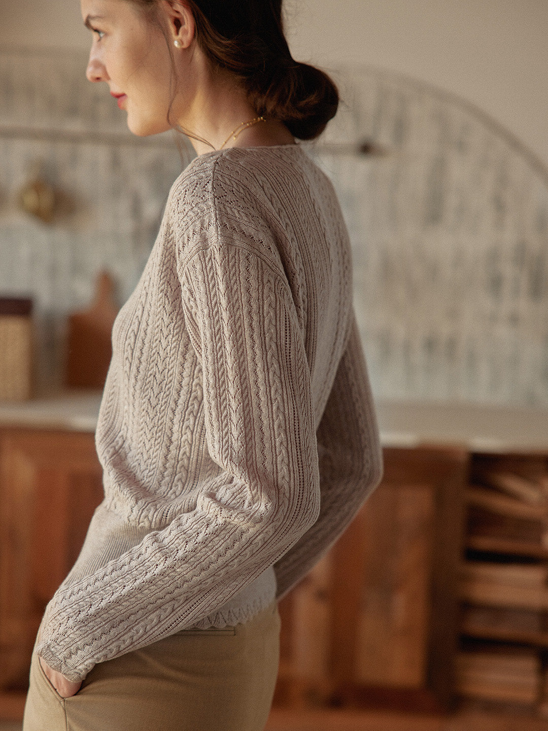 【Final Sale】Emma Cable Knit Cardigan