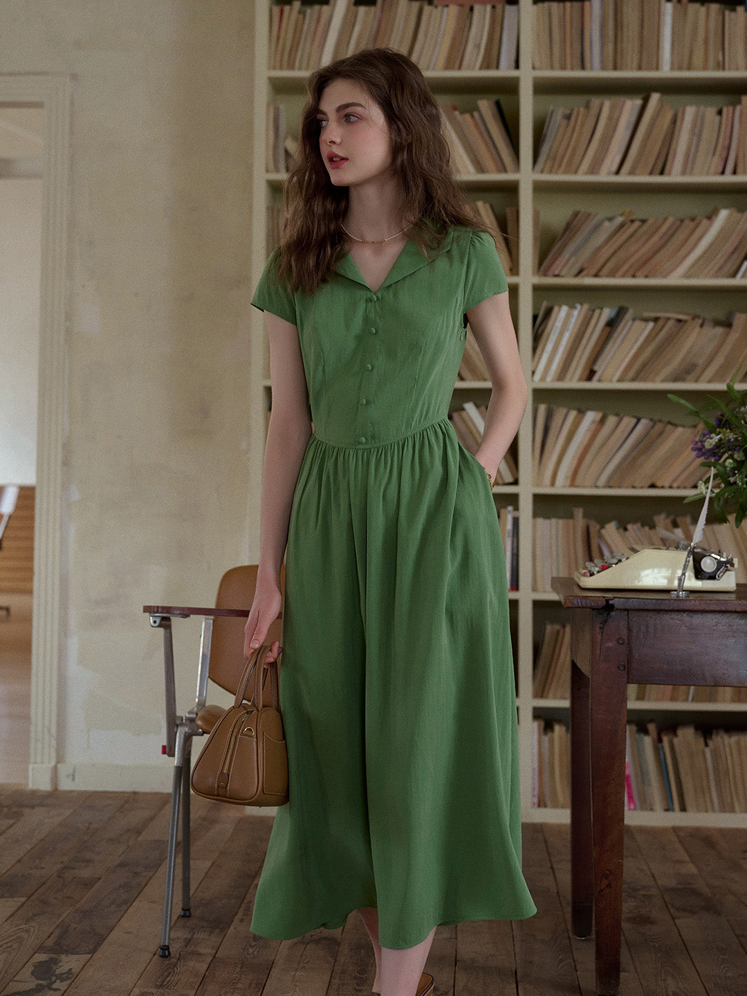 Elsie V-Neck Waist Modal Dress