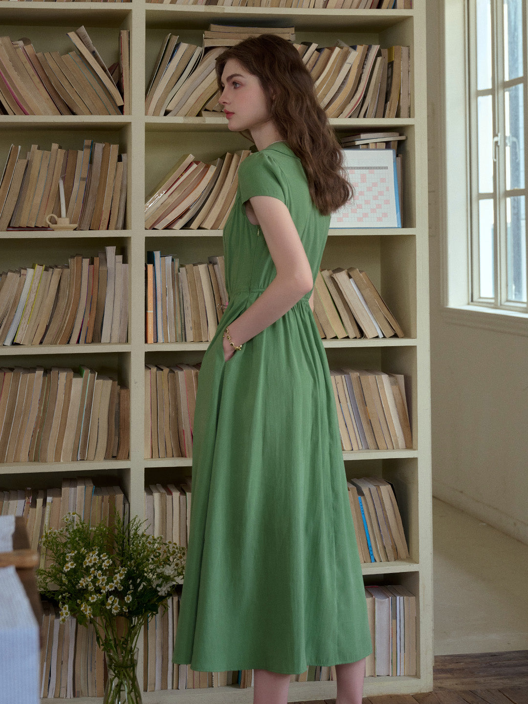 Elsie V-Neck Waist Modal Dress