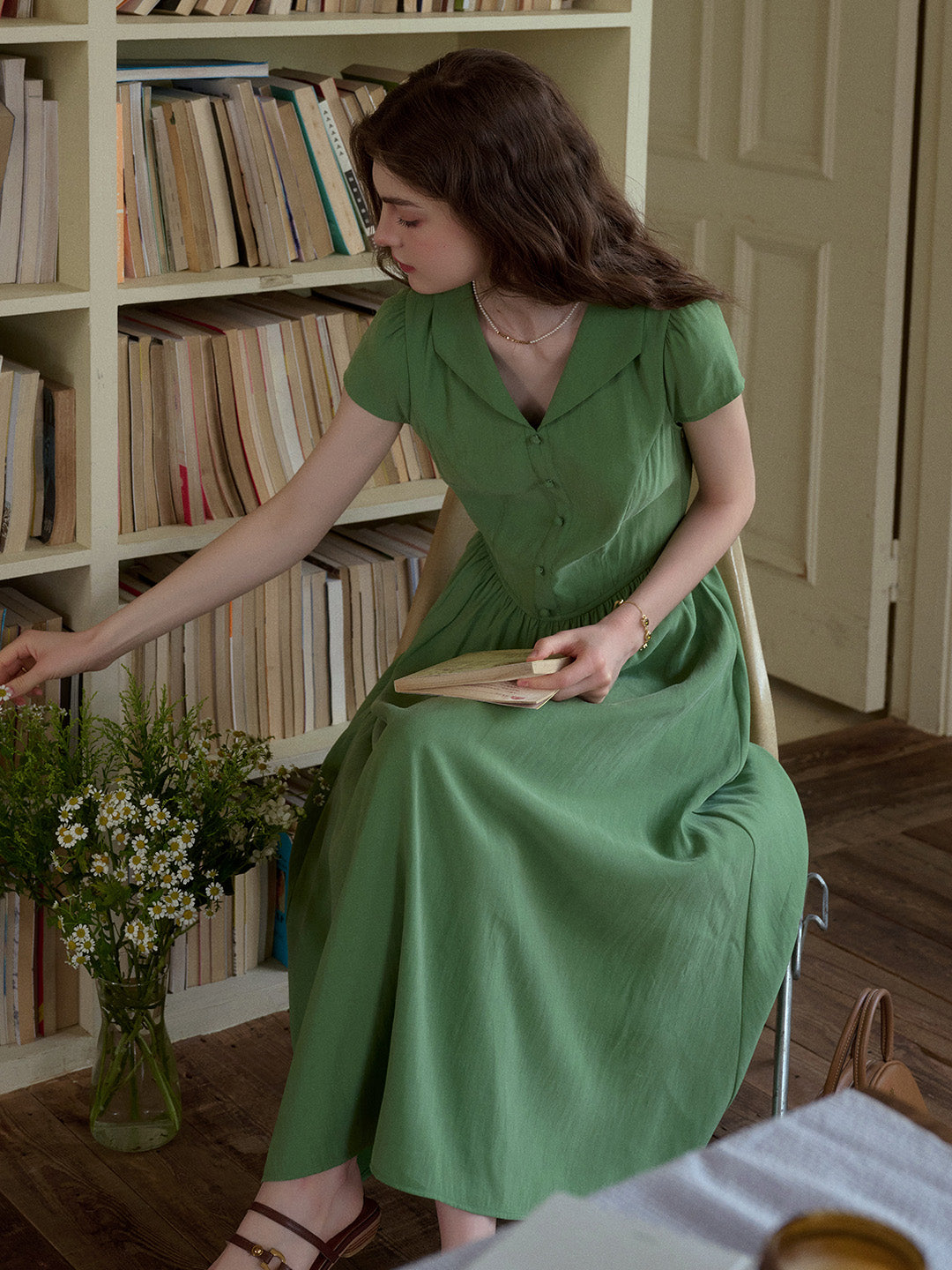 Elsie V-Neck Waist Modal Dress