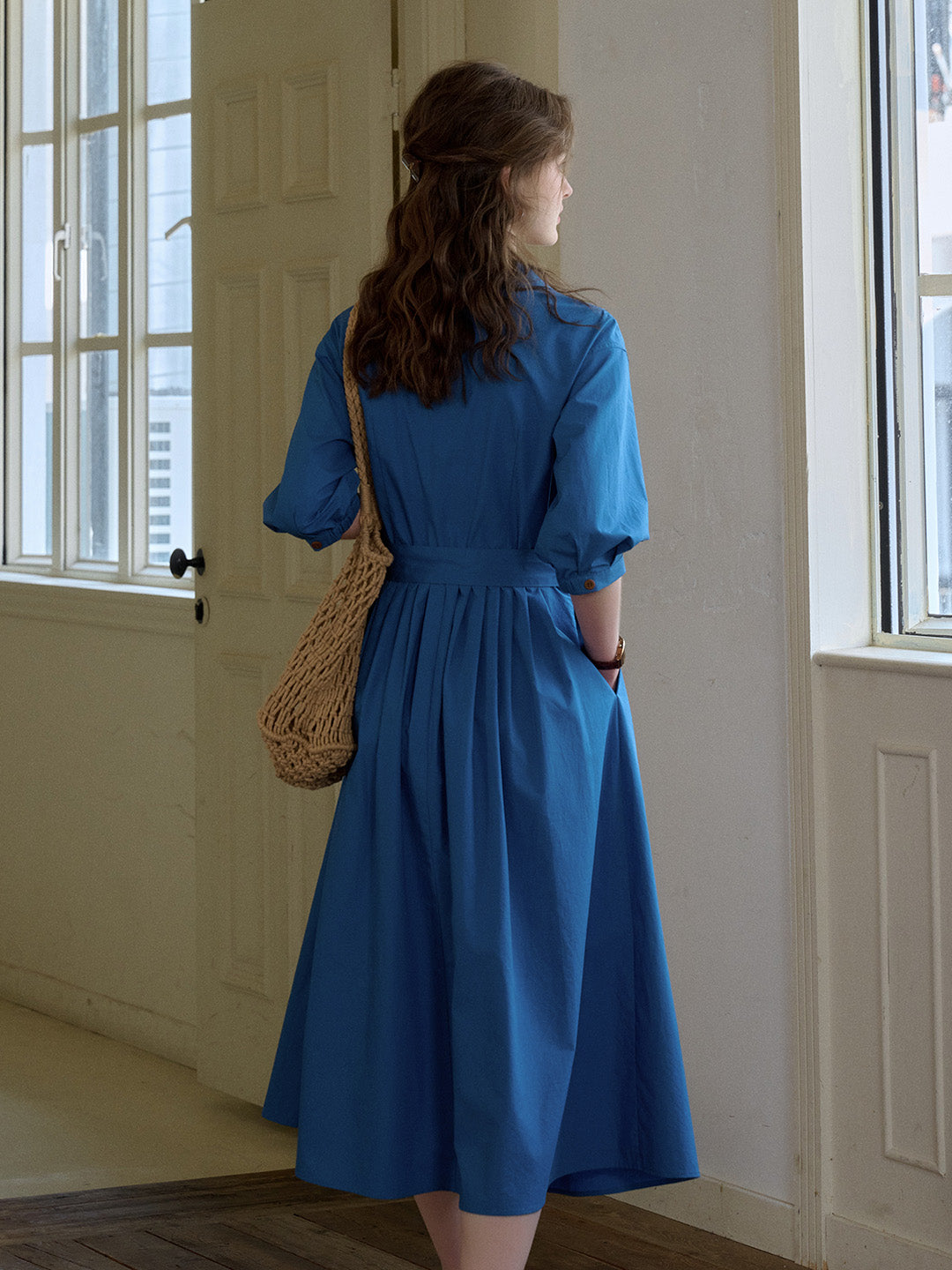 Dolly V-Neck 100% Cotton Dress