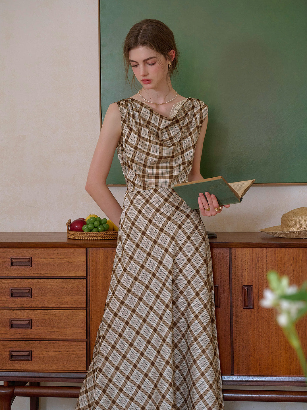 Isabel Cowl Neck Sleeveless Lysell Dress