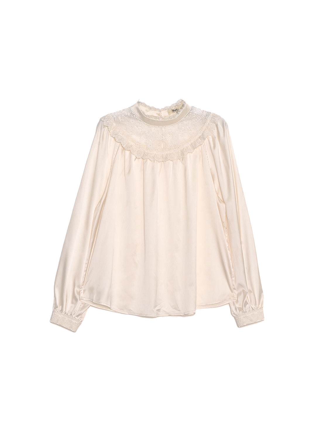 Kelly Stand Collar Lace Blouse