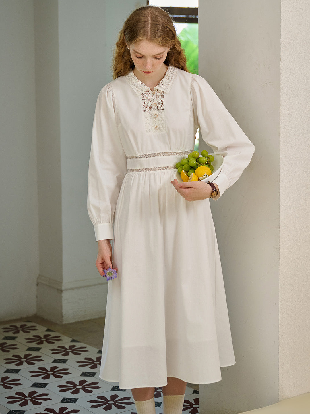 knit long dresses SPELL Lou Lou Knit Gown - Cacao