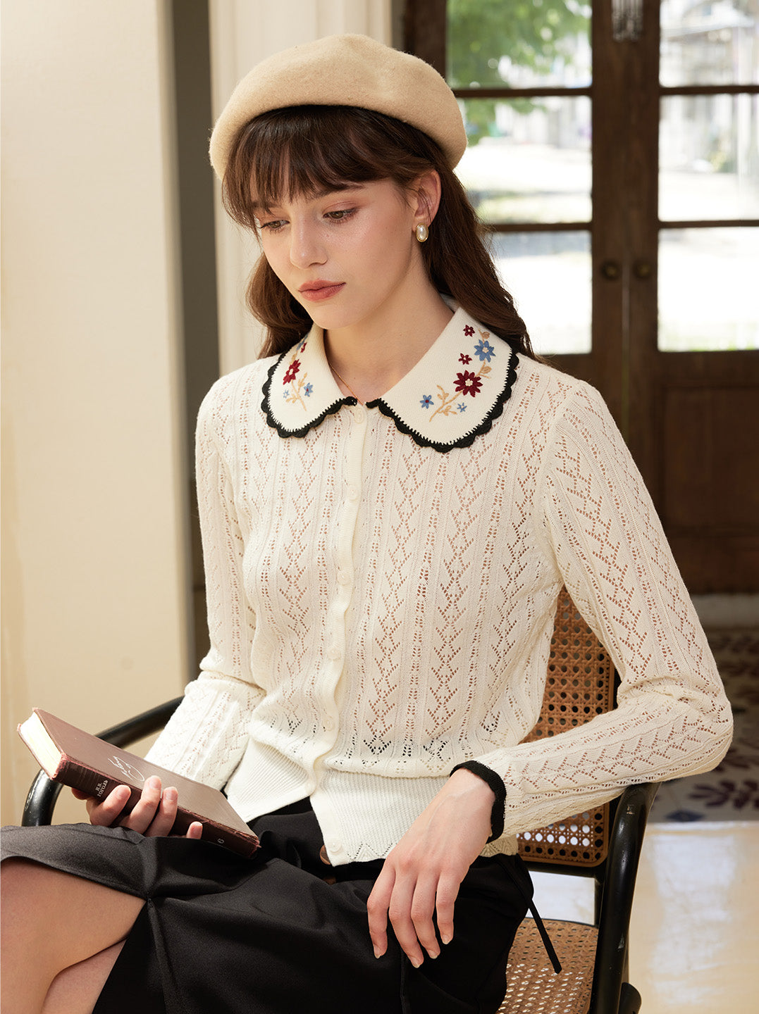 【Final Sale】Scarlett Peter Pan Collar Shirt