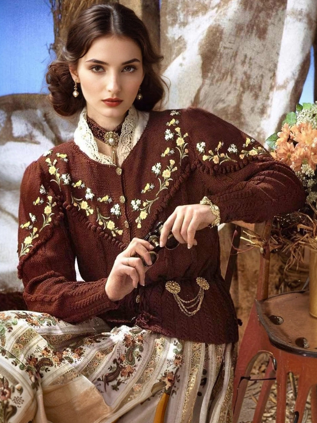 Alisson Lace Collar Cardigan