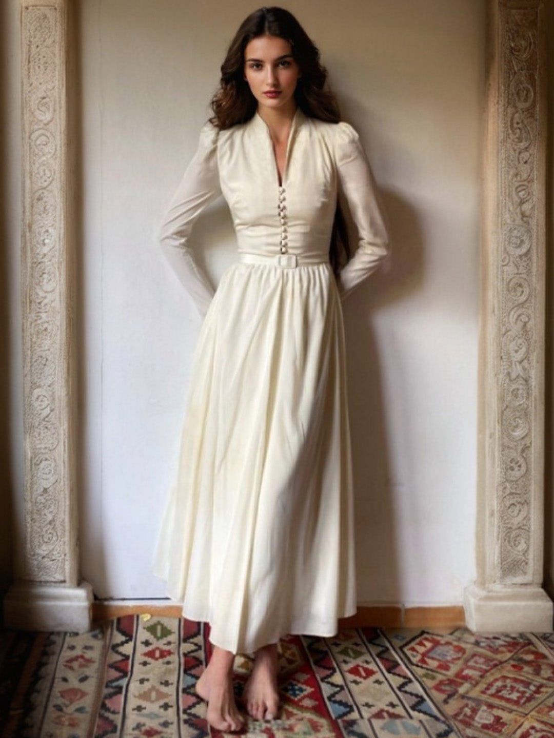 Bridget V-Neck Dress