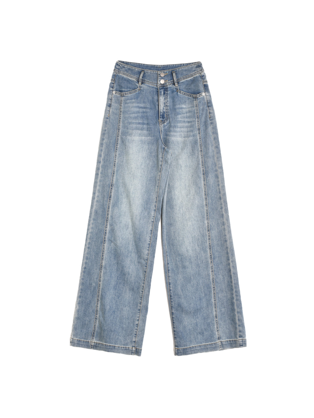 Kailan High-Waisted Cotton Jeans