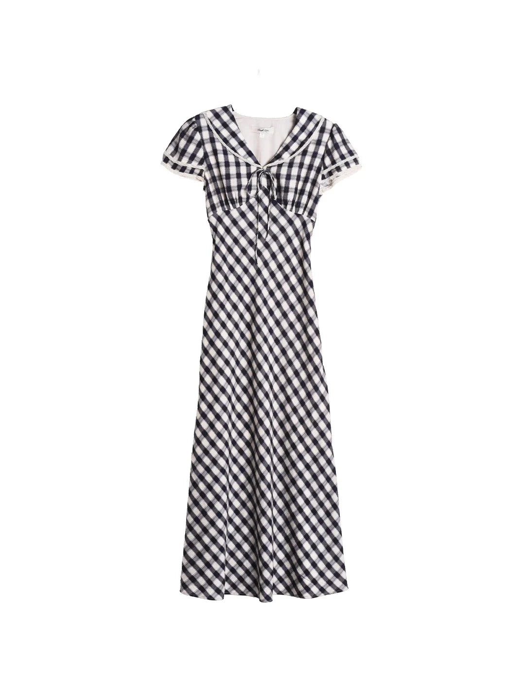 Winifred V-Neck Plaid Dress