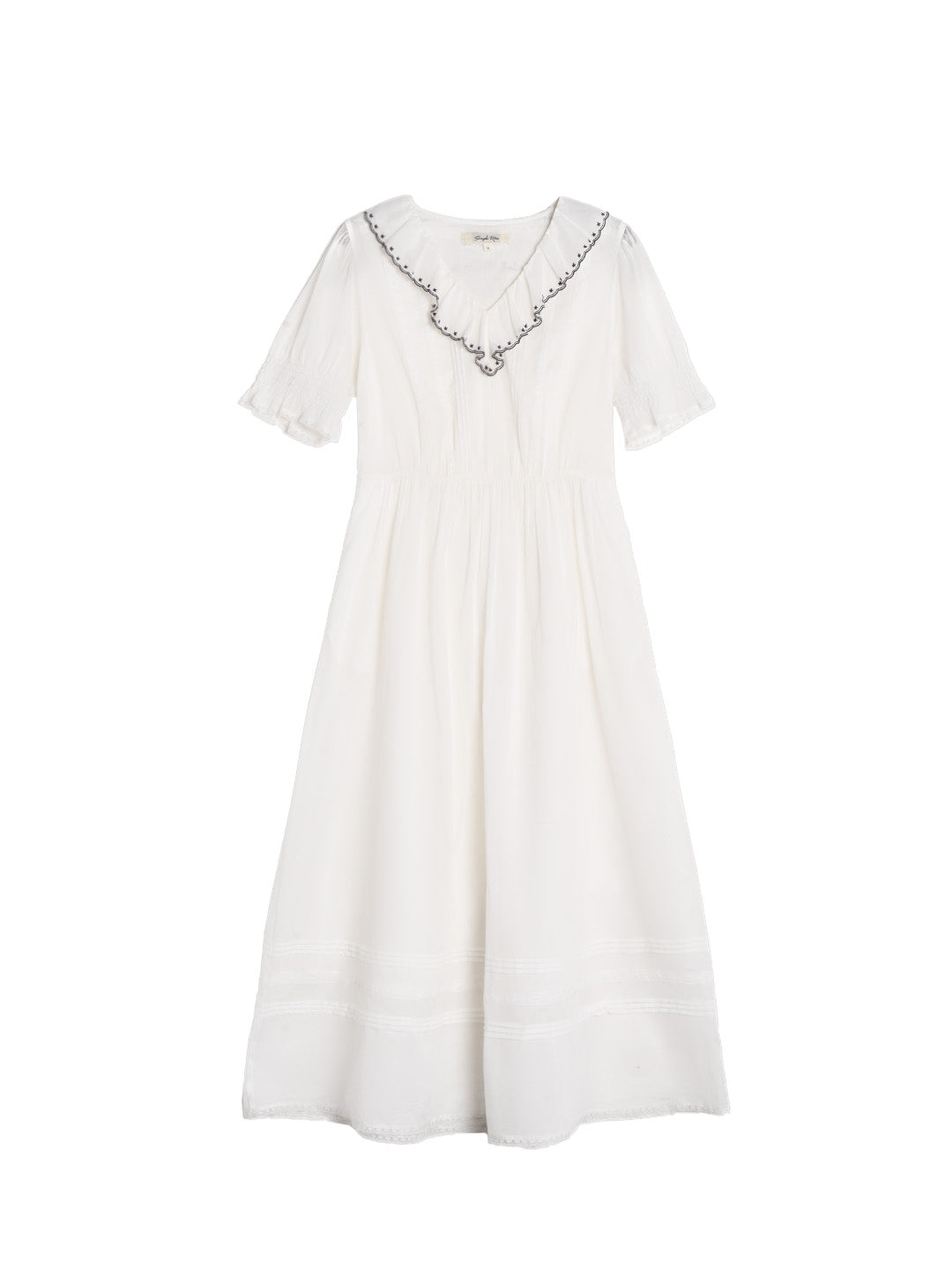 【Final Sale】Rika V-Neck 100% Cotton Dress