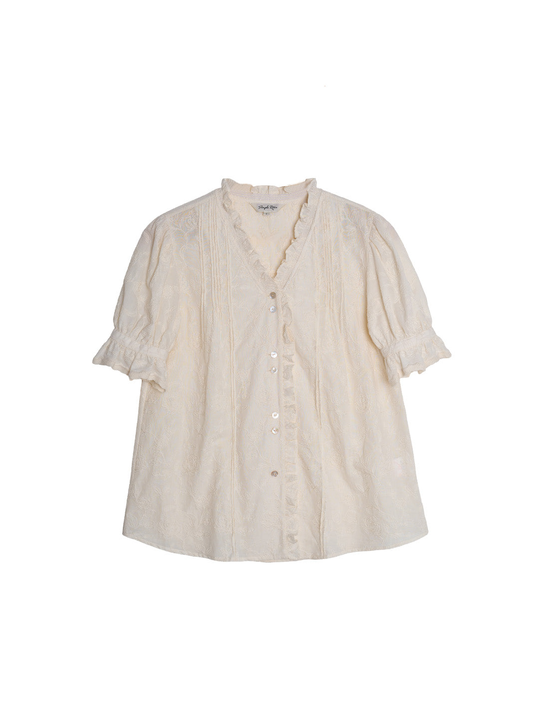 Kahlani Embroidered 100% Cotton Blouse