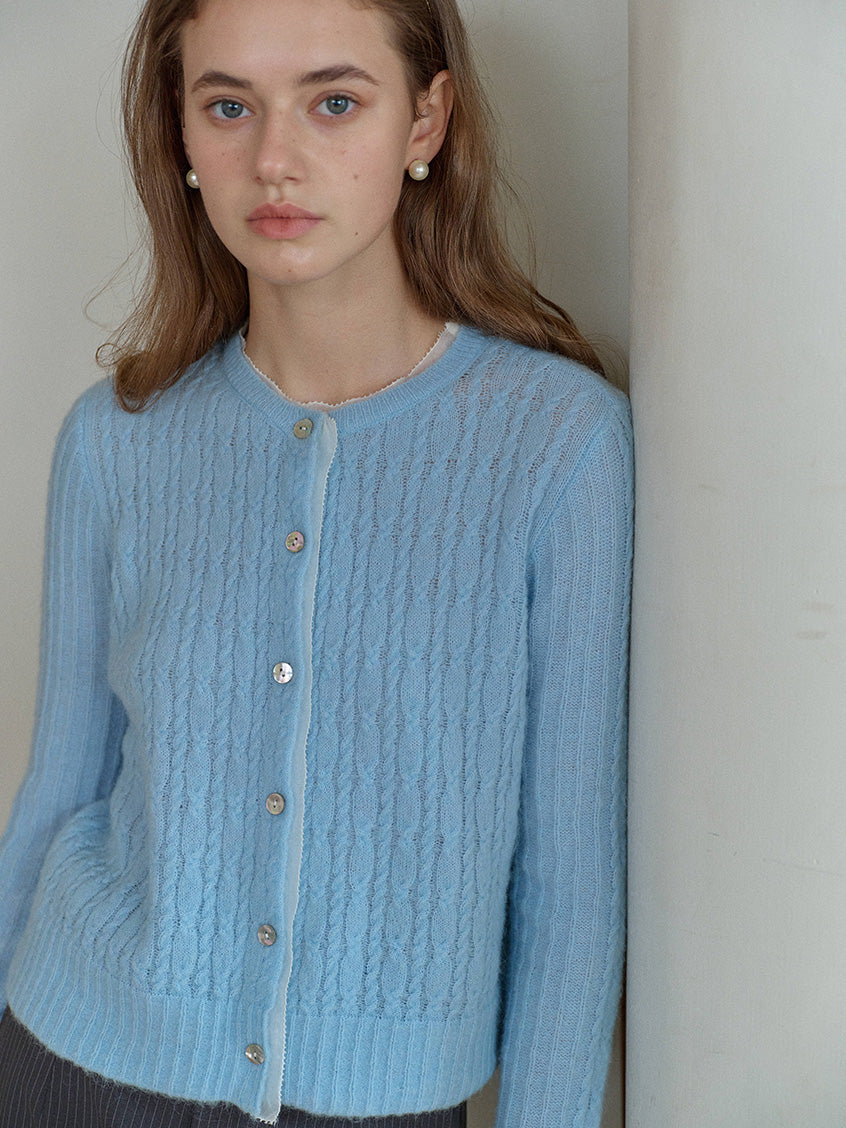 Kahlani V-Neck Cozy Brushed Knit Cardigan