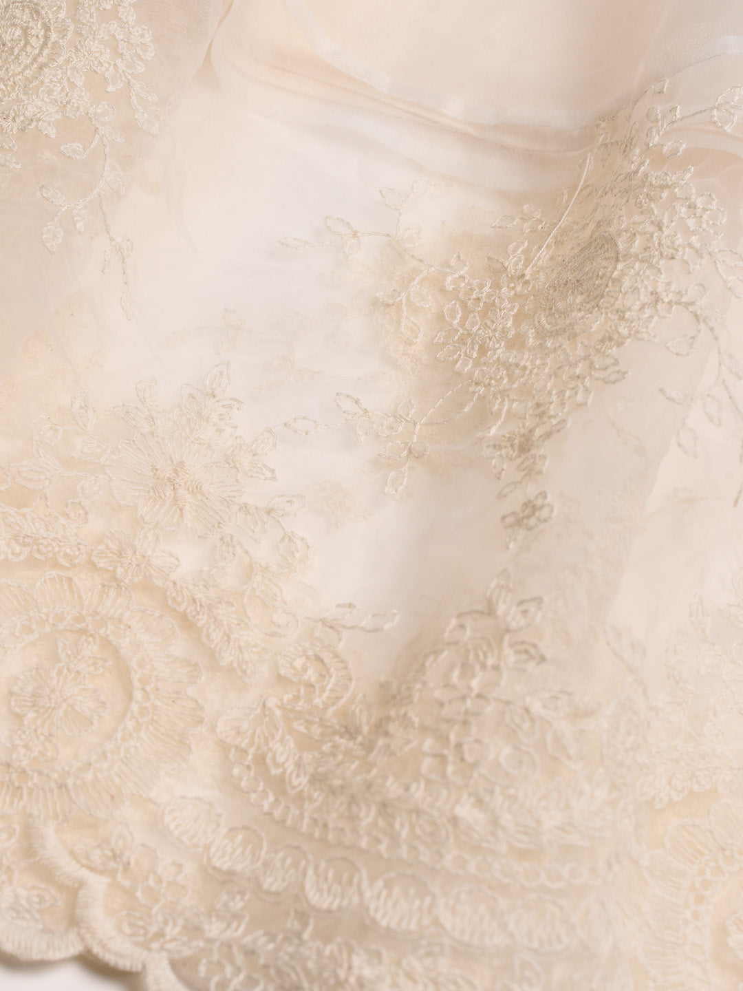 Demi Embroidery Texture Cotton Skirt