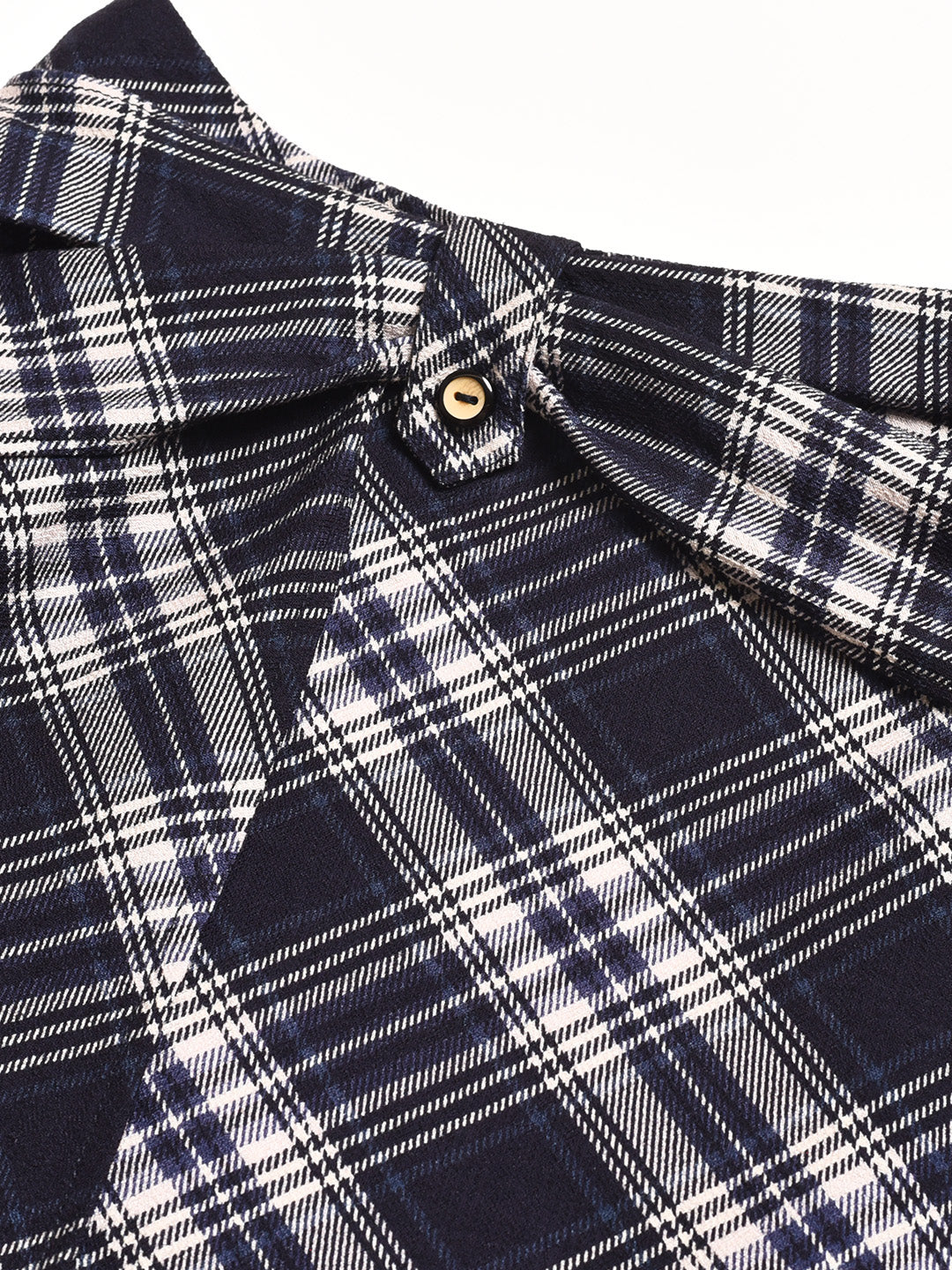 Alayah A-Line Plaid Viscose Skirt
