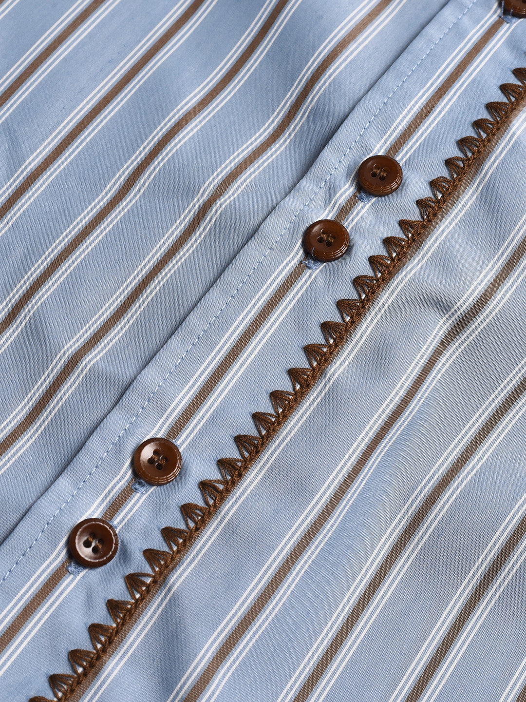 Astrid Lapel Pocket Stripe Blouse