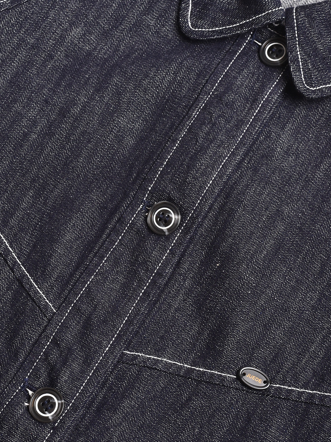 Elle Lapel Cotton Lyocell Denim Jacket
