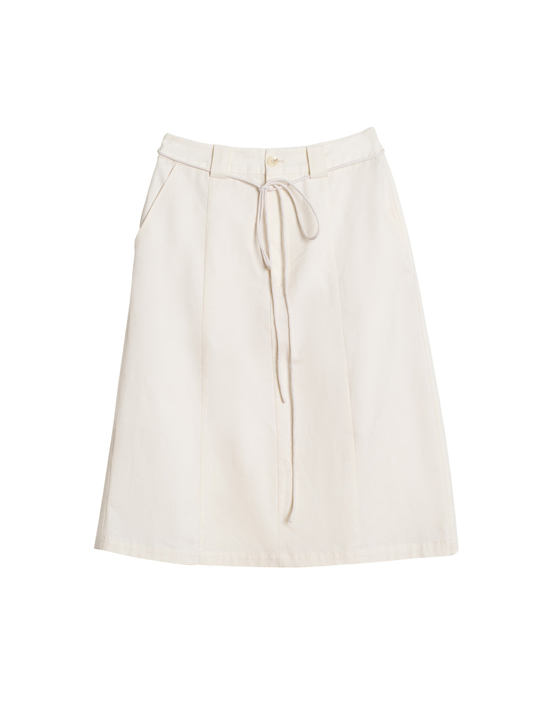 Kinslee Micro A Line Slit Tie Skirt