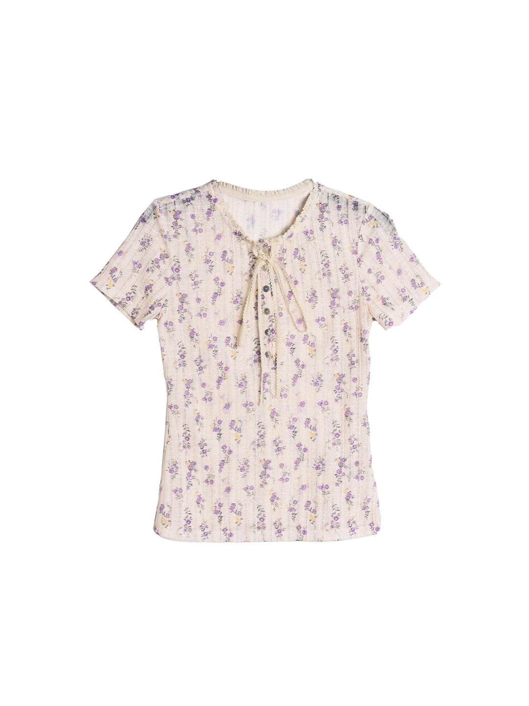 Dana Round Neck Floral Blouse