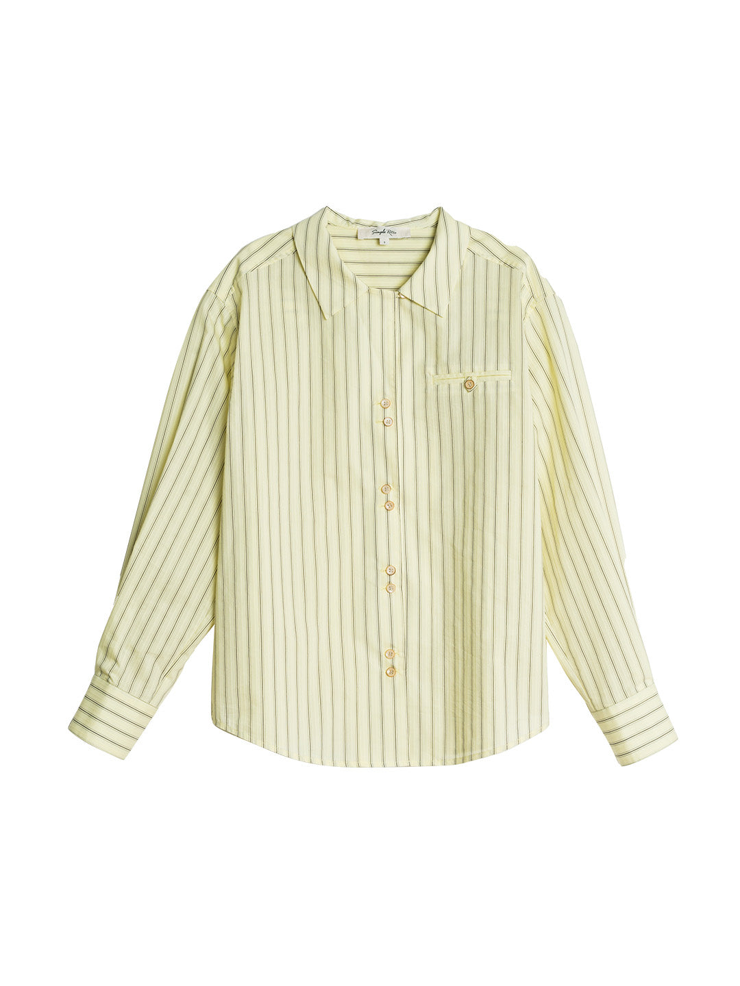 【Final Sale】Georgina Vintage Classic Suit Collar Striped Shirt