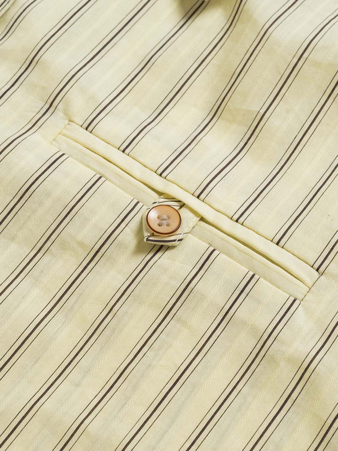 【Final Sale】Georgina Vintage Classic Suit Collar Striped Shirt