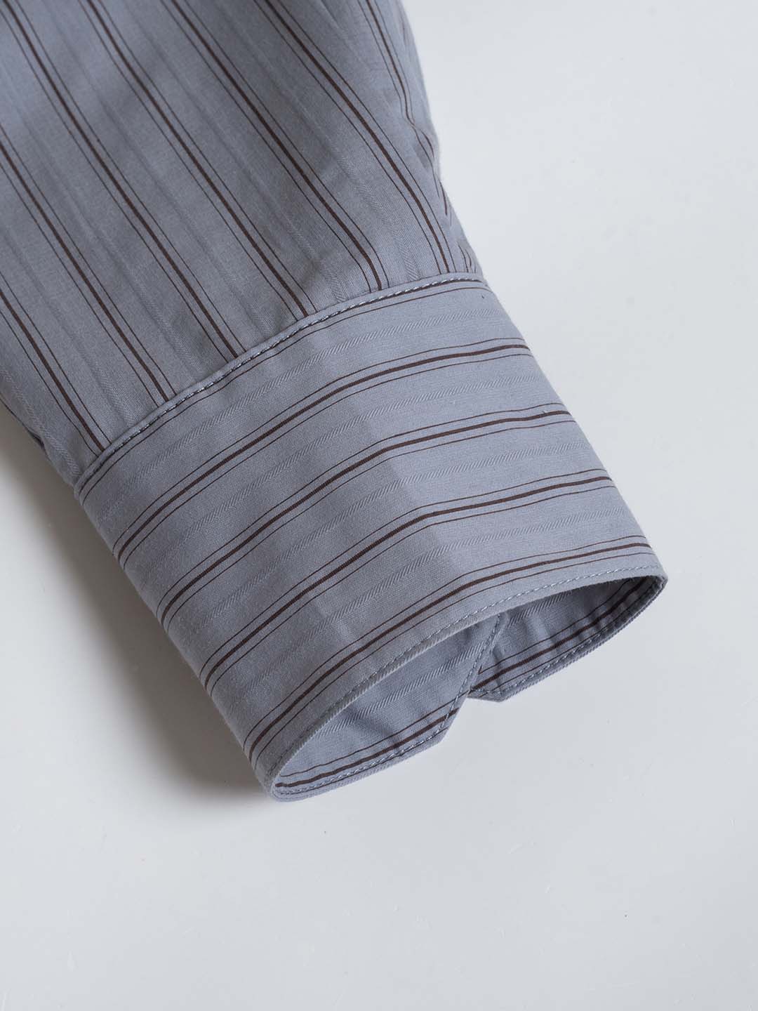【Final Sale】Georgina Vintage Classic Suit Collar Striped Shirt