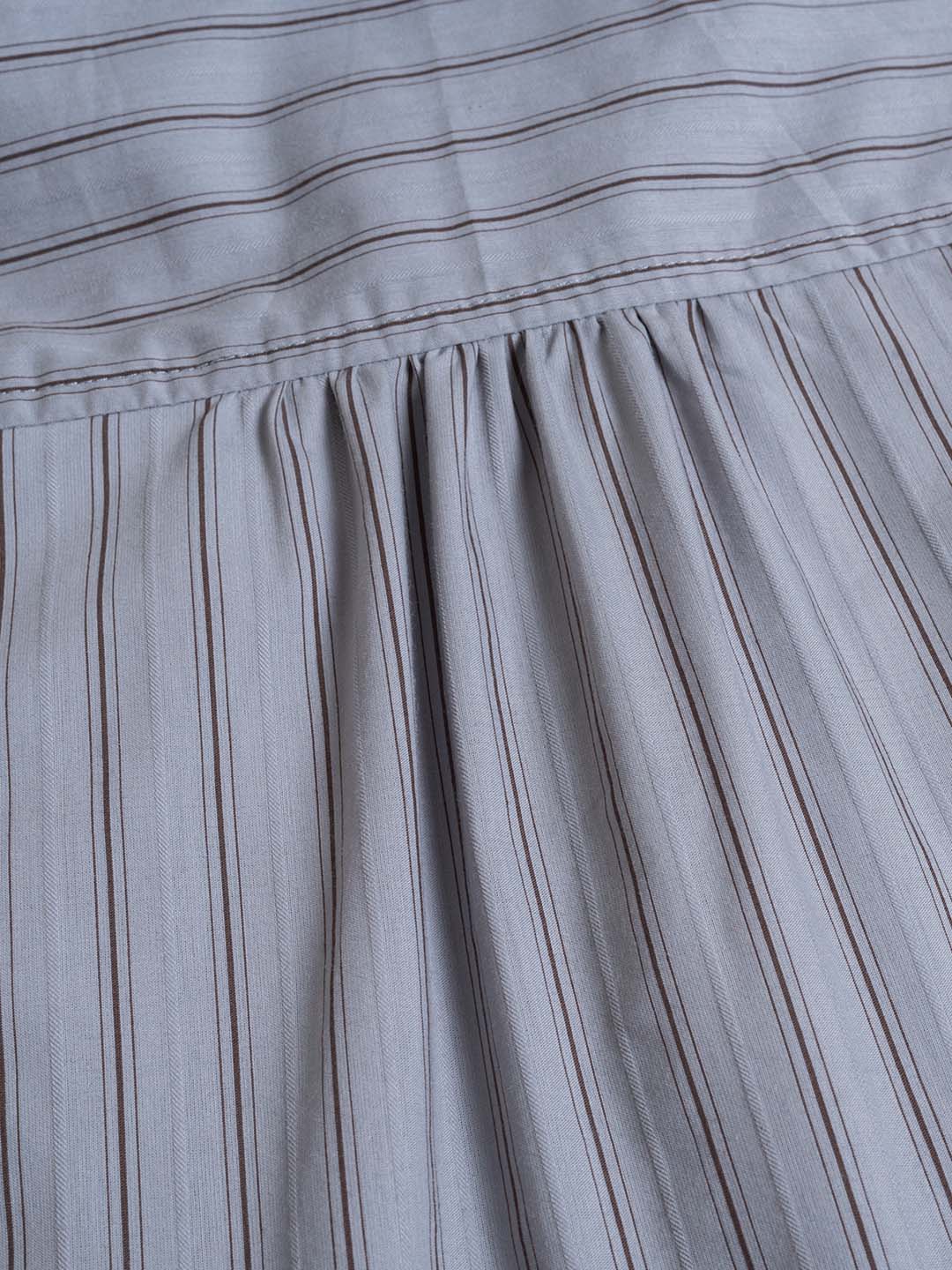 【Final Sale】Georgina Vintage Classic Suit Collar Striped Shirt