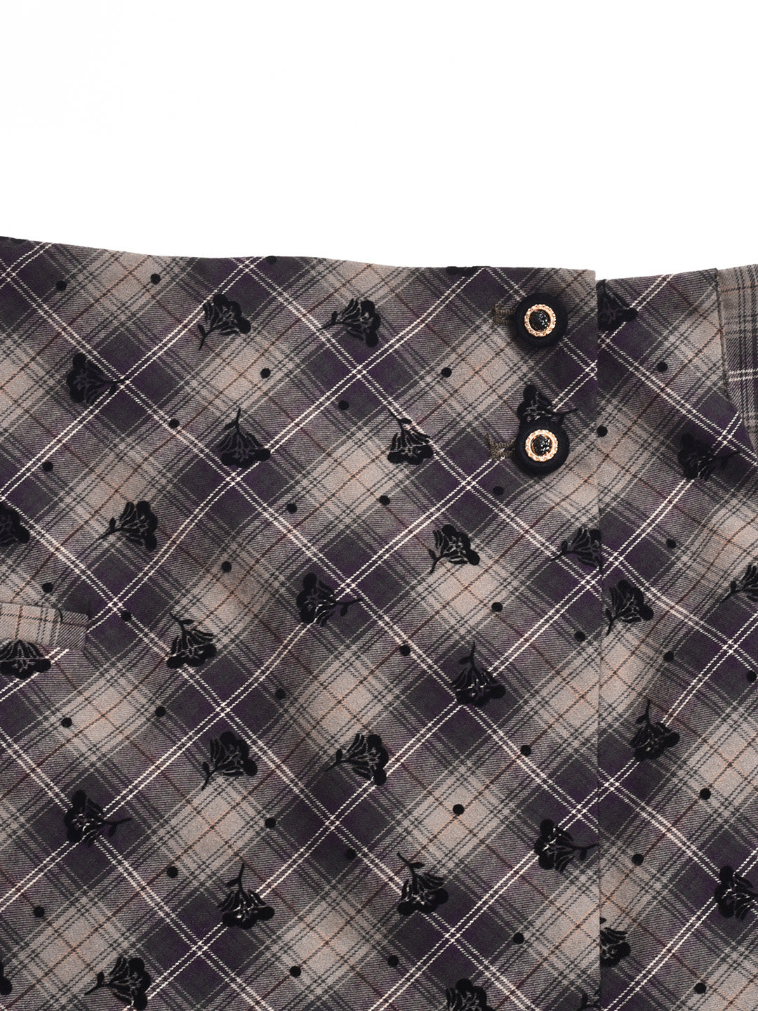 Monroe Plaid Straight 100% Cotton Midi Skirt
