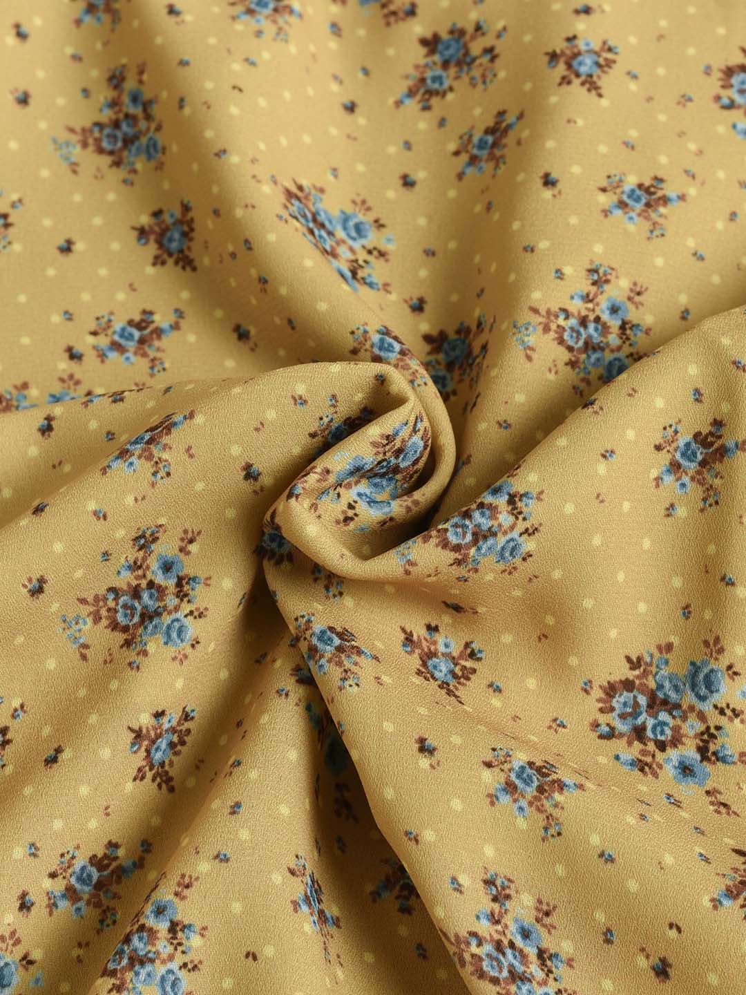 Samara Rose Polka Dot Floral V-neck Tea Dress