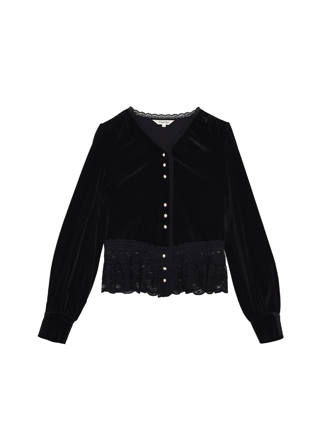 Theodora V-Neck Hollow Blouse