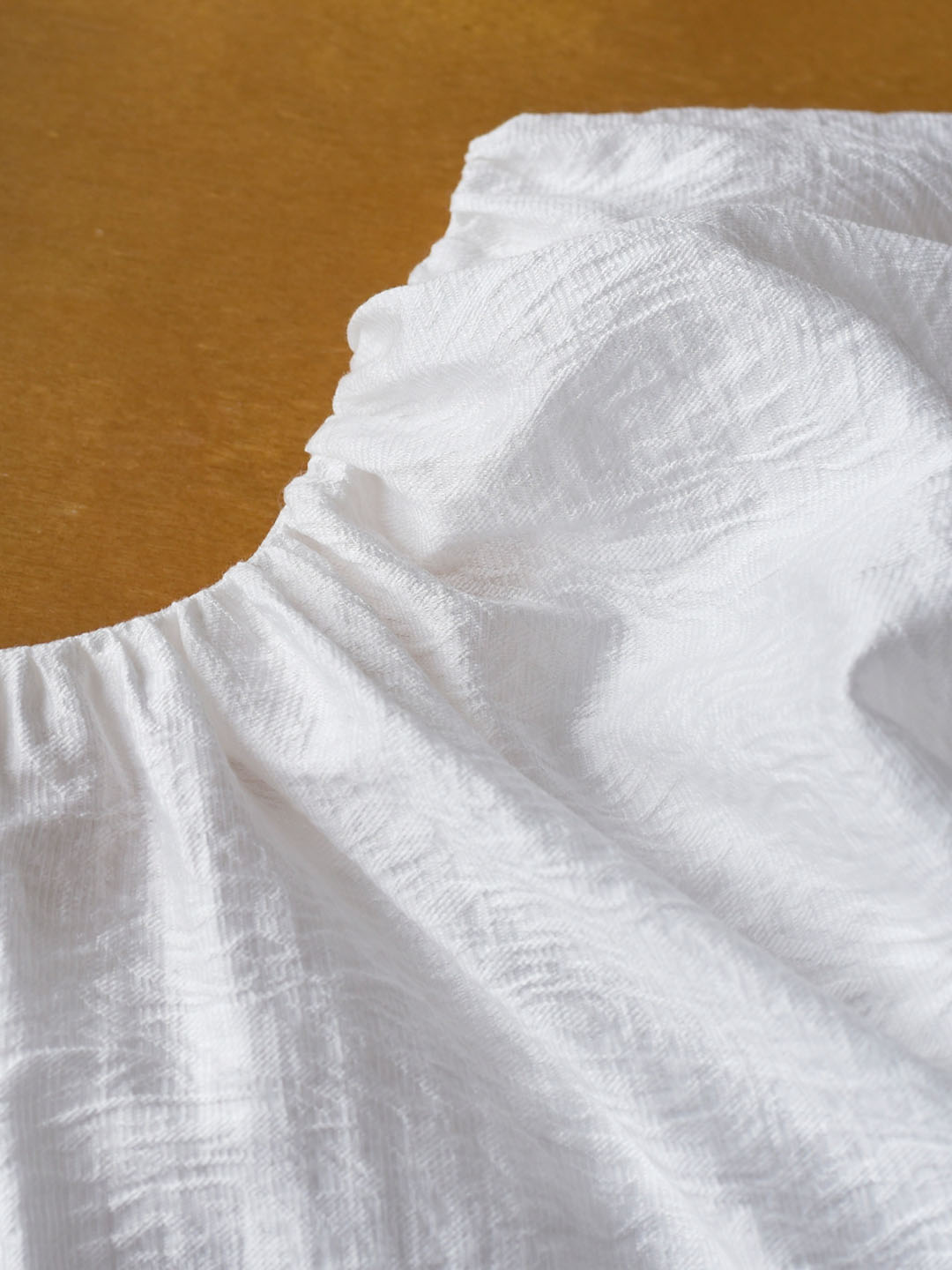 Selene Simple White Loose Blouse
