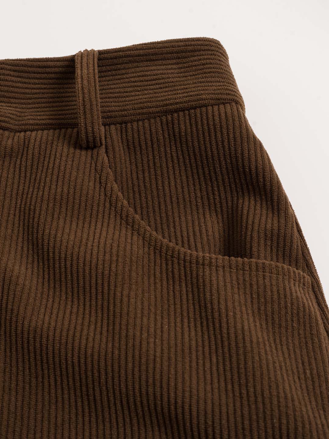 Ella Vintage Slit Corduroy Skirt