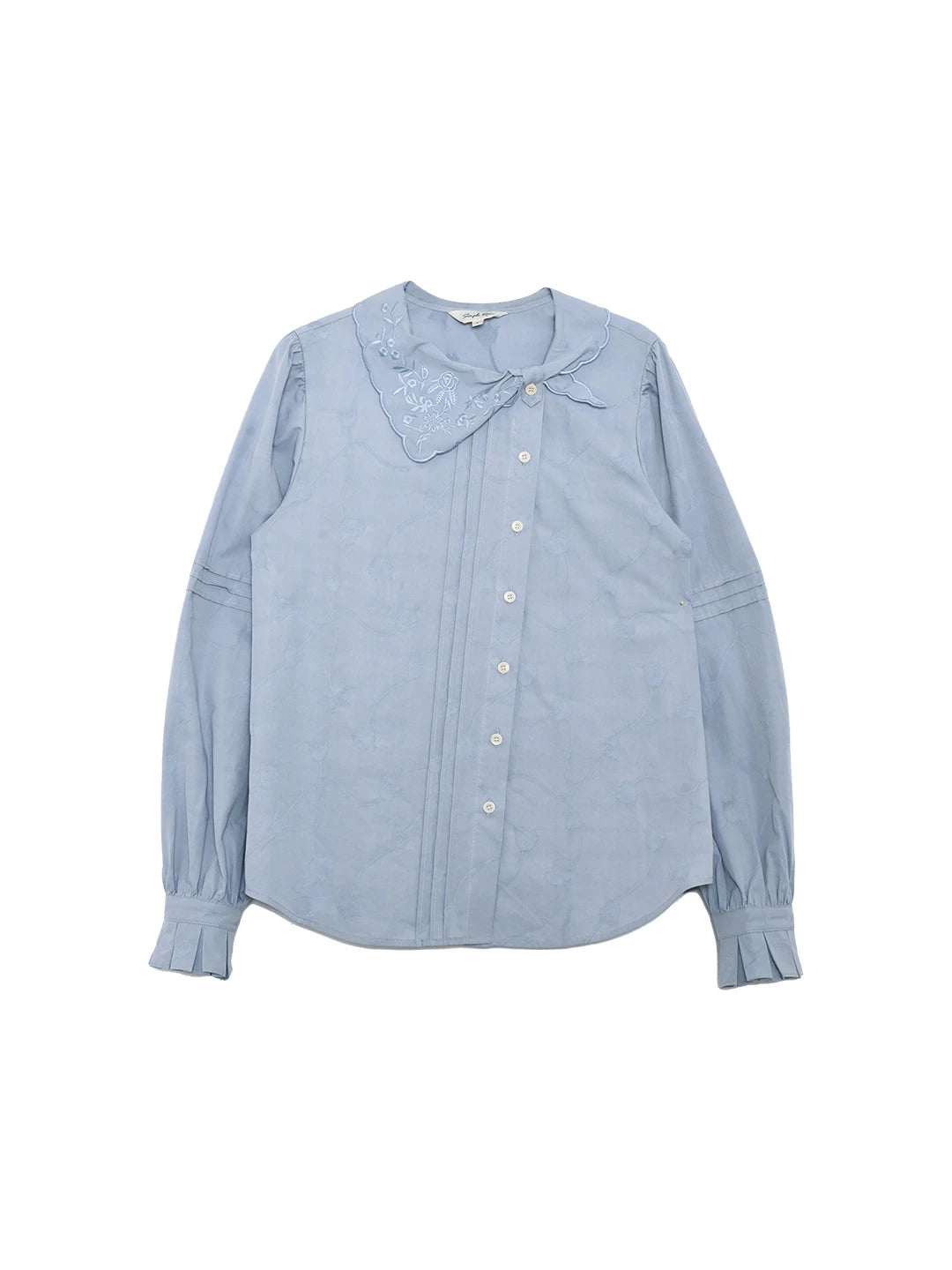 Adele Tie Collar Cotton Blouse