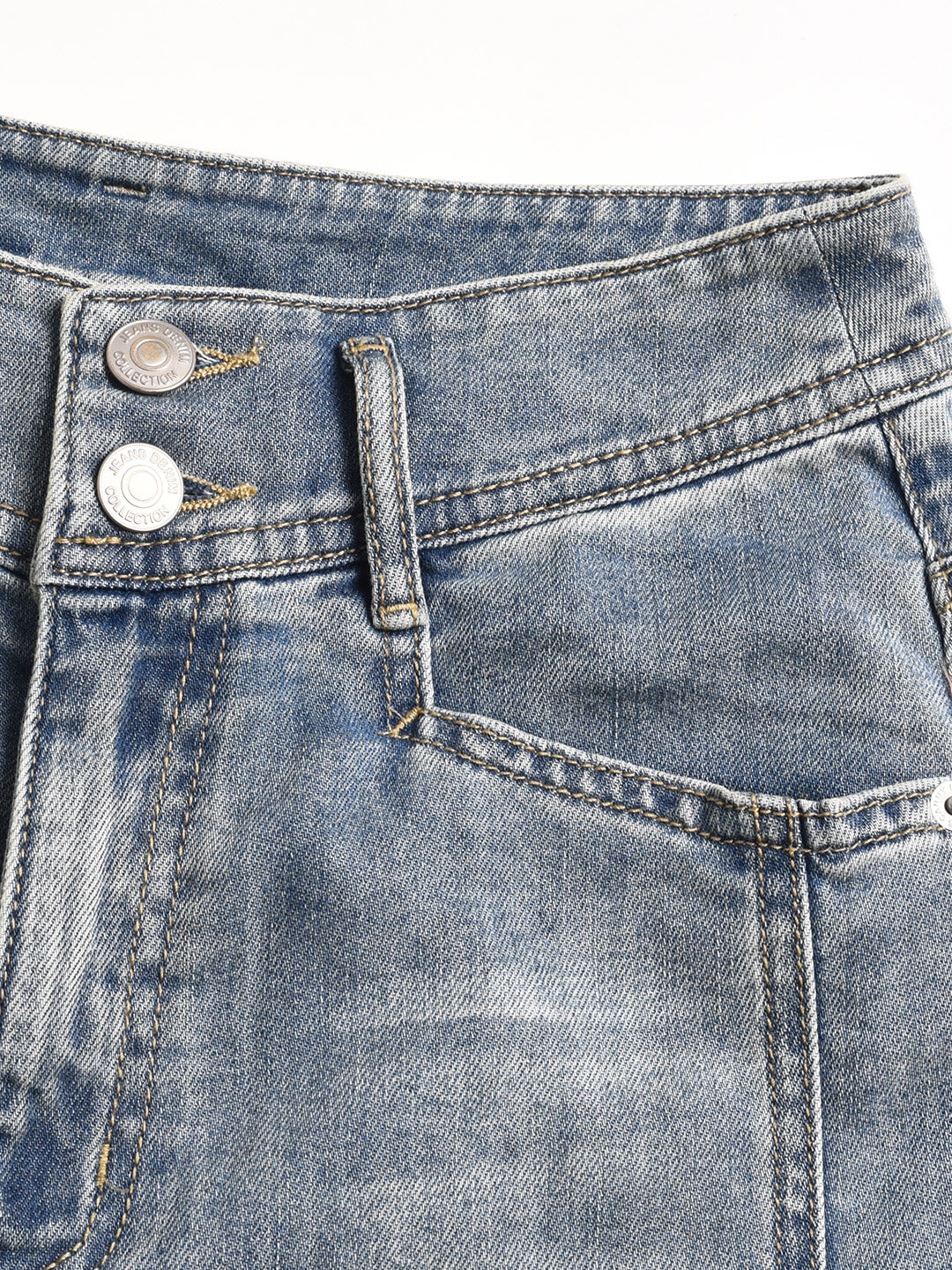 Kailan High-Waisted Cotton Jeans