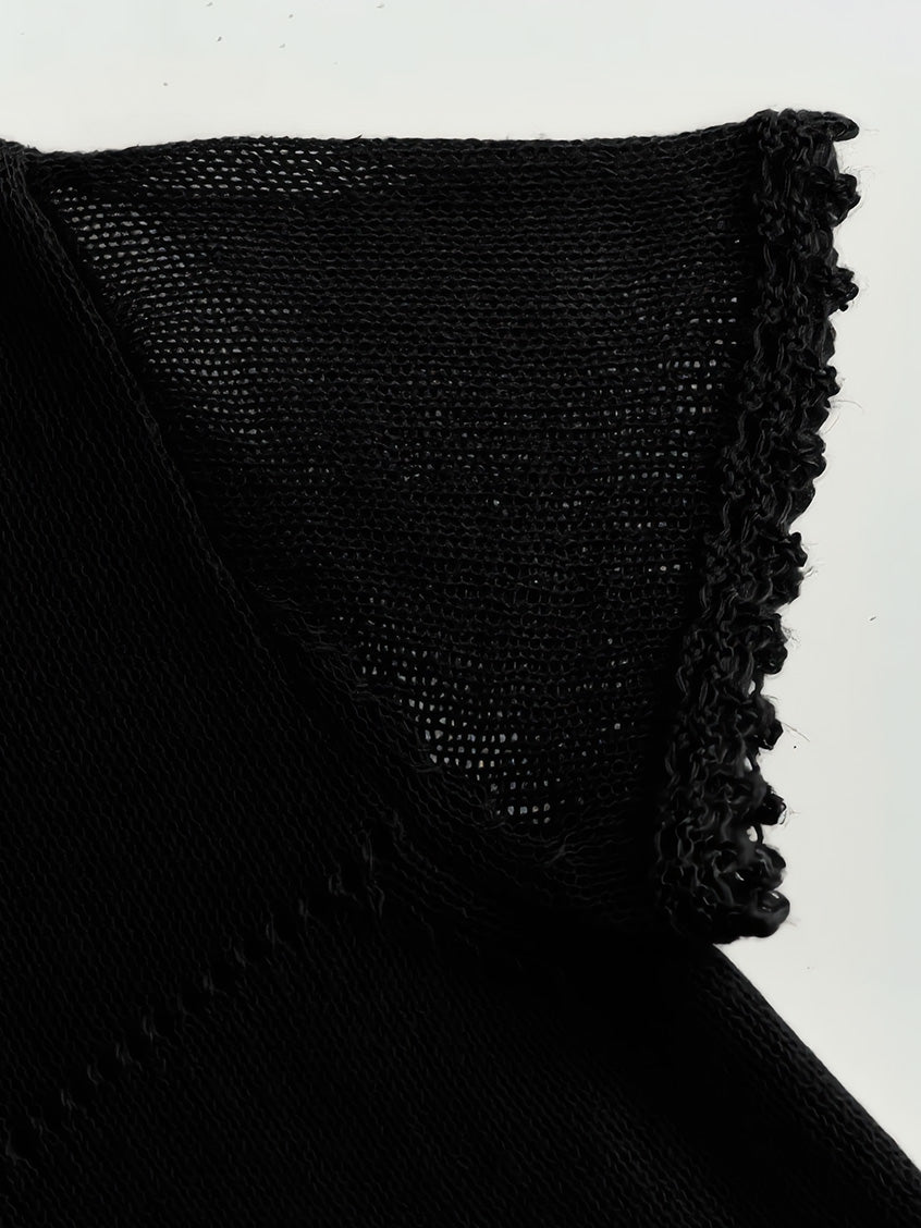 Ellianna Round Neck Lace Embroidery Knitwear