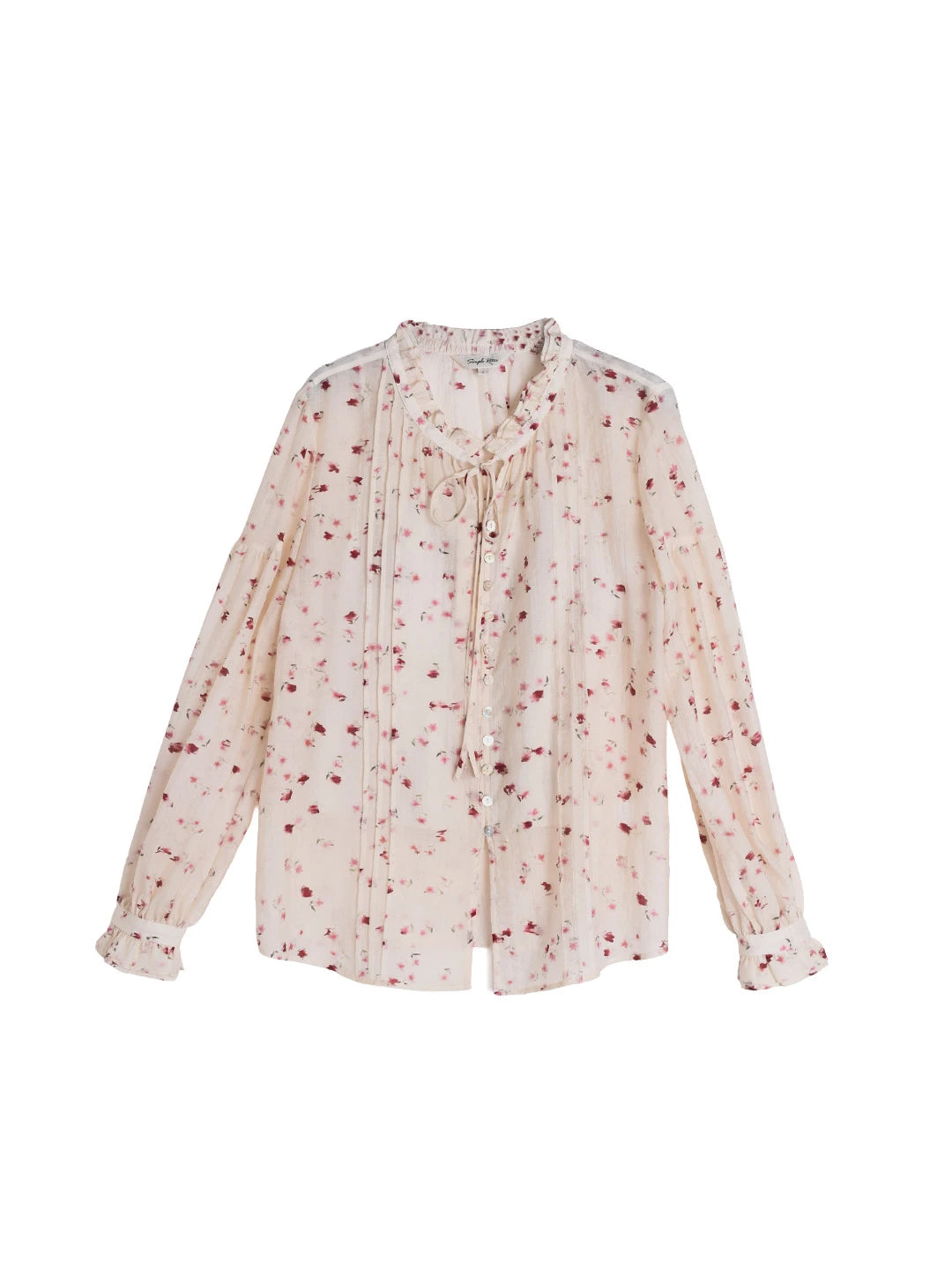 Layne Lace Collar Floral Blouse