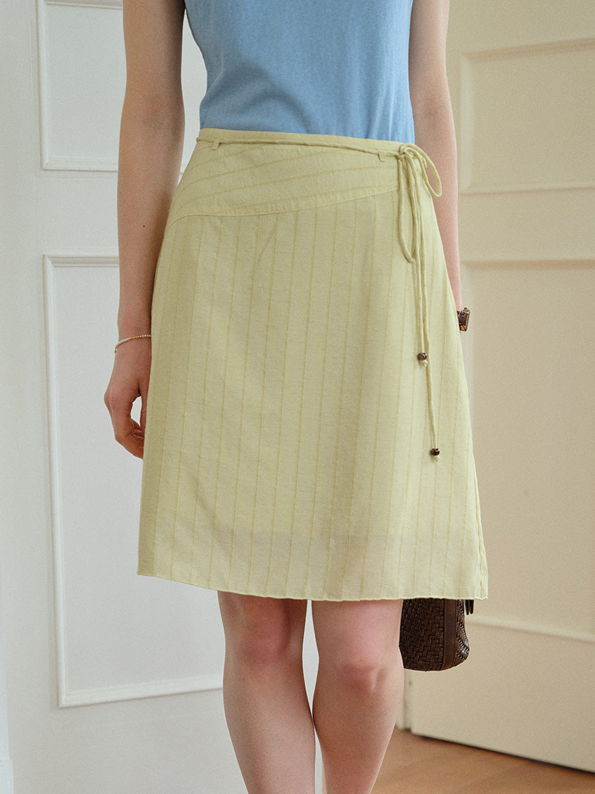 Navy Loose Simple Midi Skirt
