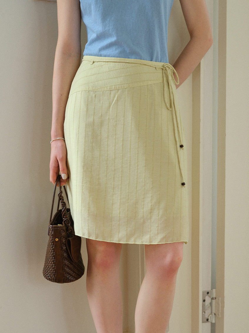 Navy Loose Simple Midi Skirt