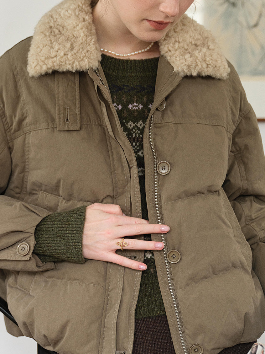Orsina Faux-Fur Collar Padded Jacket