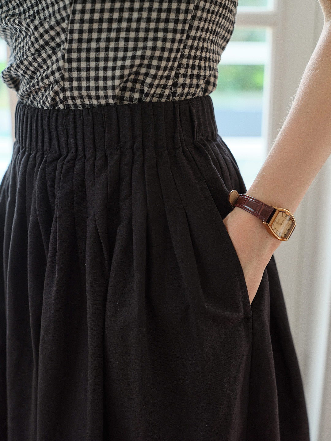 Gracelyn Lace Simple Midi Skirt