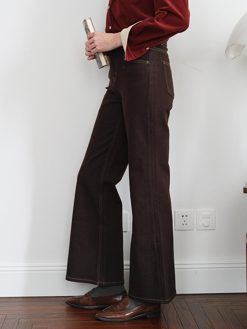 Annora High-Waist Flared Jeans