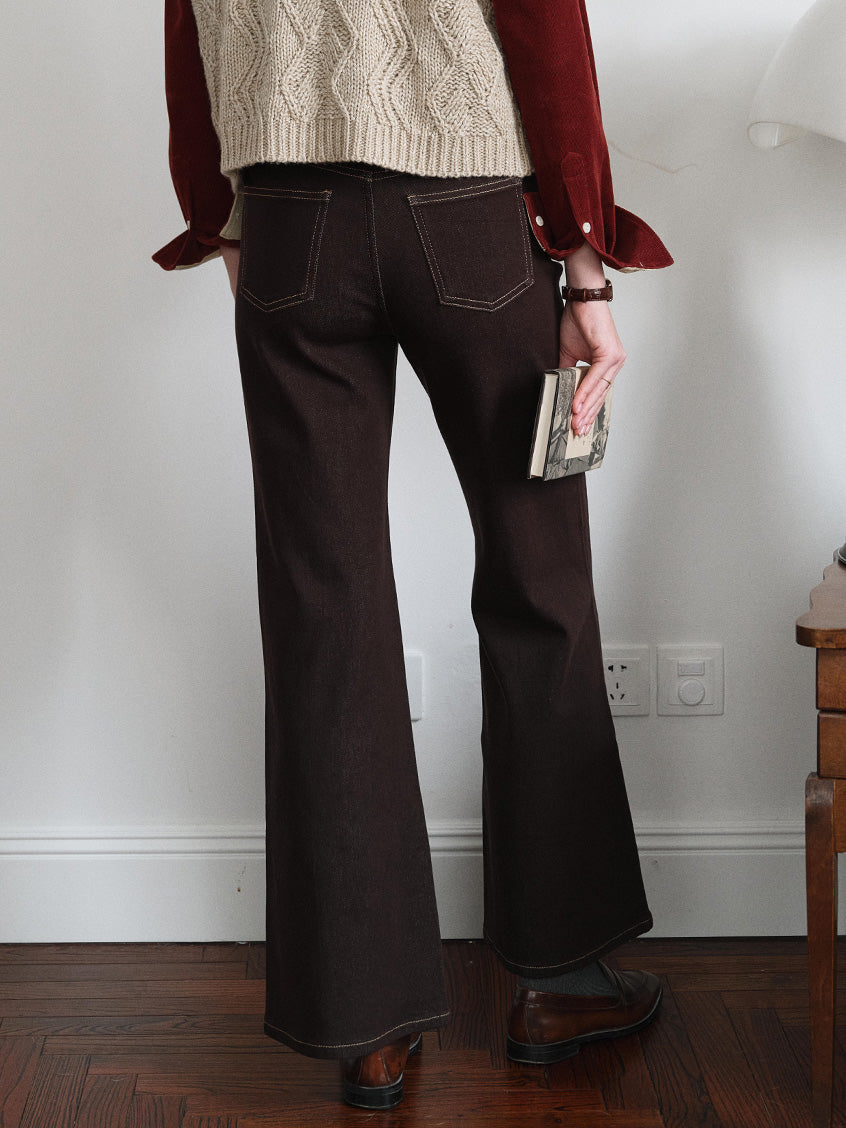 Annora High-Waist Flared Jeans
