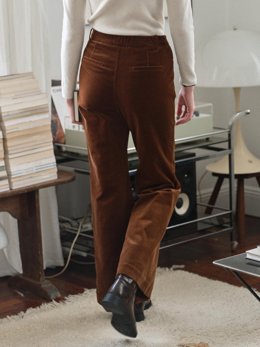Maja Flap-Pocket Velveteen Pants