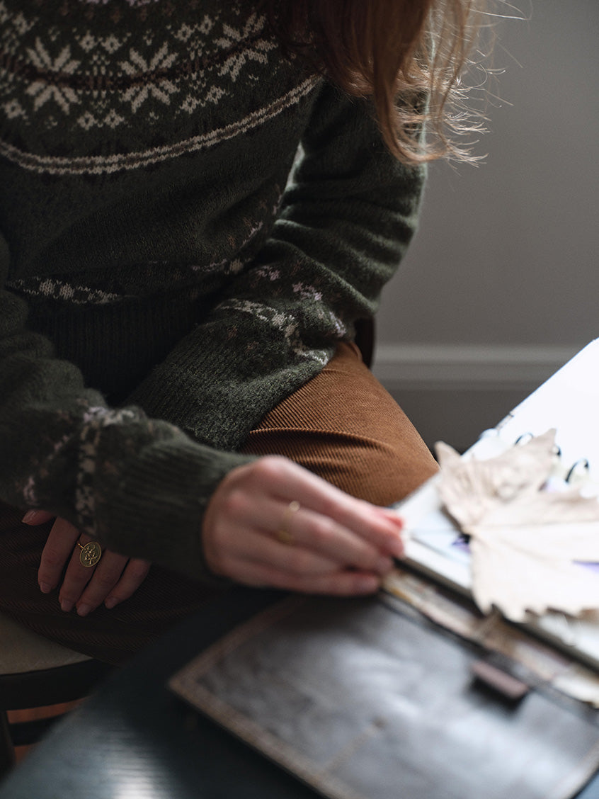 Chiara Fair Isle 100%Wool Sweater