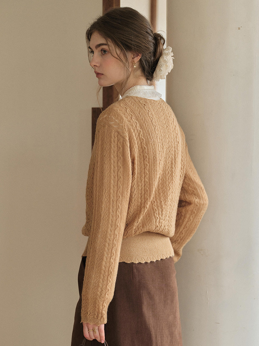 Giunone Mohair-Merino Revival Cardigan