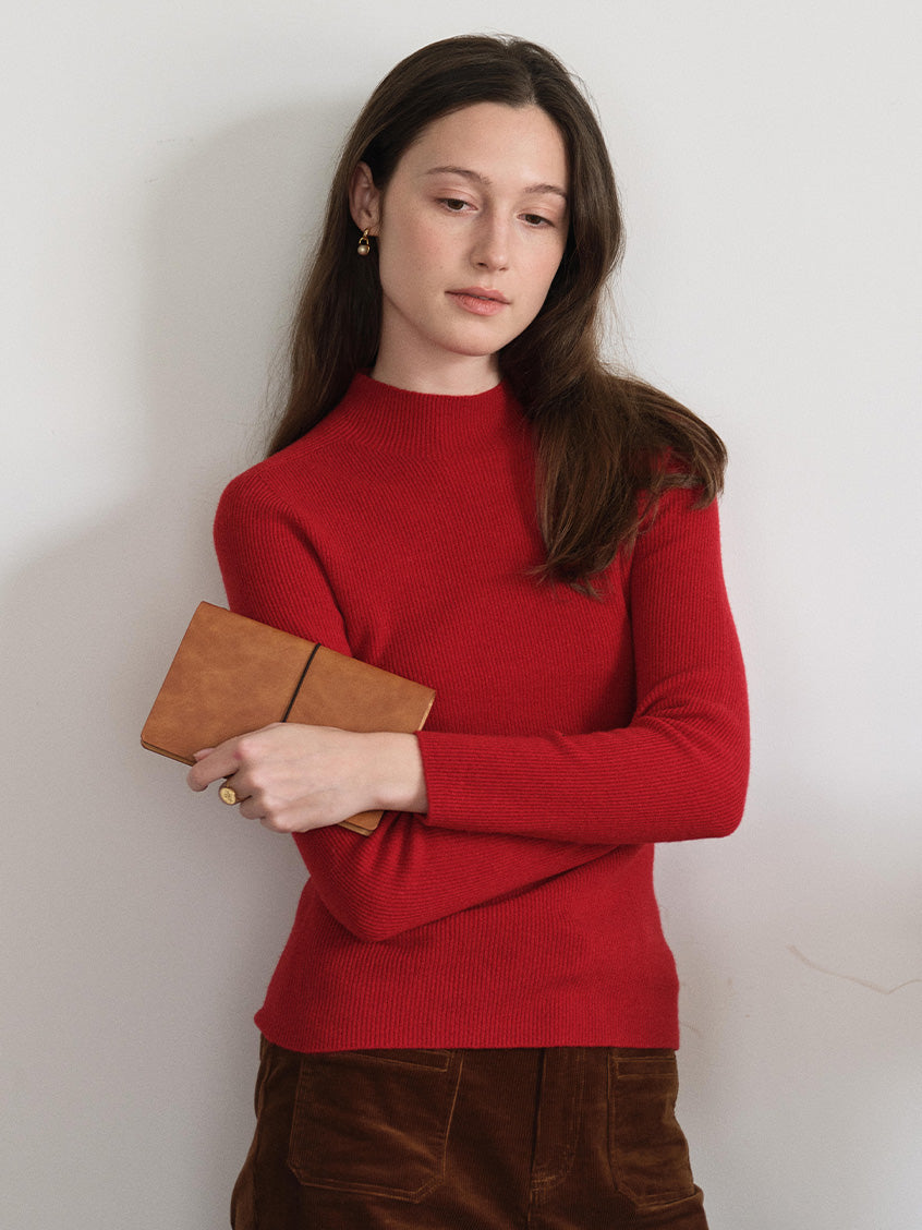 Sabra Ribbed Wool-Cashmere Sweater