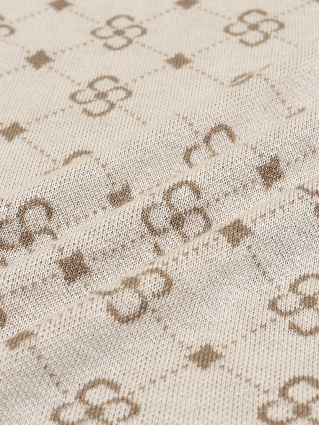 【FINAL SALE】Emily Patterned Brown Polo Knitted Dress